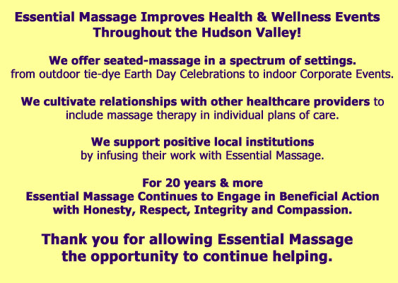 Essential Massage Events