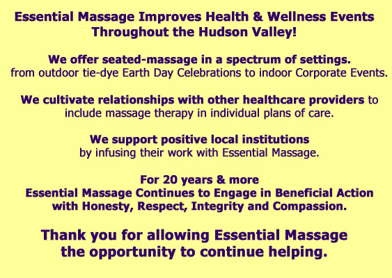 Essential Massage Events